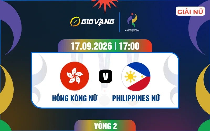 Soi kèo nữ Hongkong vs nữ Philippines 17h00 ngày 17/9/2026 – ASIAD 2026