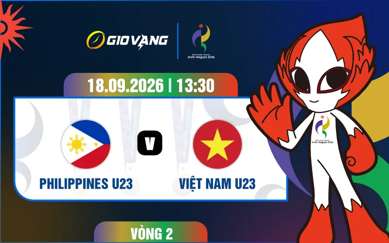 Soi kèo U23 Philippines vs U23 Việt Nam 13h30 ngày 18/9/2026 – ASIAD 2026